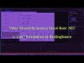 CREAR UN FORMULARIO CON BINDINGSOURCE VB.NET Y ACCESS