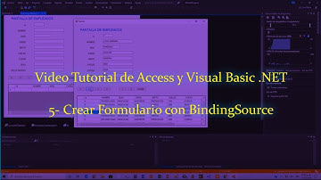 CREAR UN FORMULARIO CON BINDINGSOURCE VB.NET Y ACCESS