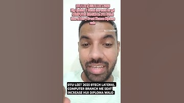 BTECH LATERAL ENTRY ADMISSION OPEN IN DTU LEET 2025  AFTER DIPLOMA NSUT LEET 2025 #leetcoaching