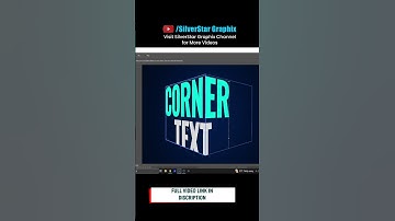 3D Text Effect Corner Perspective - Photoshop Tutorial Typography #shotrs #photoshoptutorial