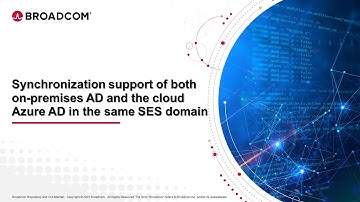 Synchronization support of both on-premises AD and the cloud Azure AD in the same SES domain