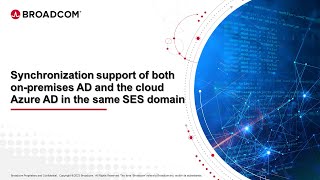 Synchronization support of both on-premises AD and the cloud Azure AD in the same SES domain