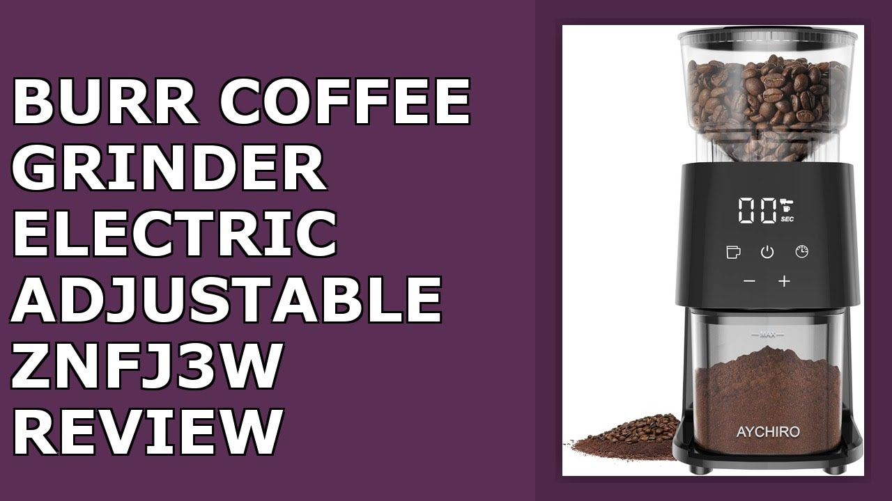 Burr Coffee Grinder Electric, Adjustable Burr Mill with 30 Grinding Settings, Coffee Bean Review