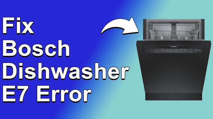 How To Fix The Bosch Dishwasher E7 Error Code  - Meaning, Causes, & Solutions Canon(Simple Guide)