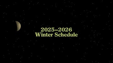 2025–2026 Winter Schedule