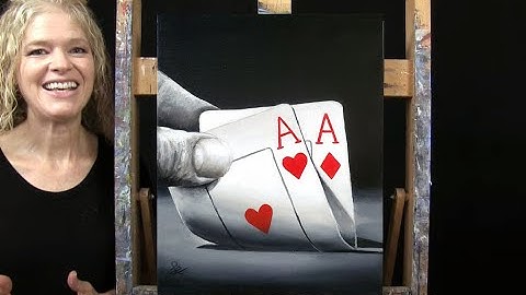 Leer tekenen en schilderen met acrylverf POCKET ACES - Eenvoudige online beginnerstutorial - Time...