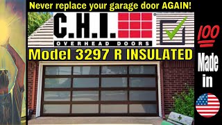 🆕 CHI 3297 R Insulated Full View Aluminium Glass Garage Door | Ultra Modern