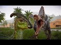 🌍 Jurassic World Evolution - Spinosaurus & Acrocanthosaurus Hunting in Desert Environment!