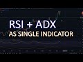 RSI and ADX as Single Indicator. Easy!