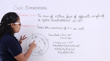 Class10th – Theorem 10.11 & 10.12 of Cyclic Quadrilaterals | Circles | Tutorials Point