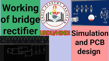 Bridge rectifier |simulation of bridge rectifier | PCB design of Bridge rectifier | EasyEda tutorial