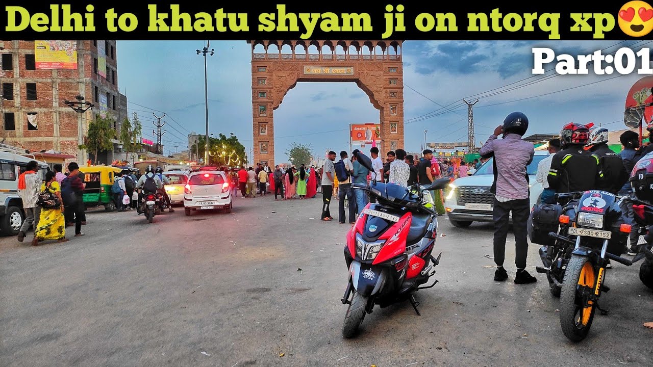 Delhi to khatu shyam by road delhi to khatu shyam ji on ntorq race xp 😍