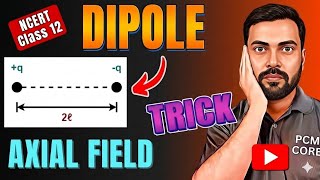 Electric Dipole ka Electric Field (Axial Position) Class 12 Physics |TOP Tricks & Concepts| Physics