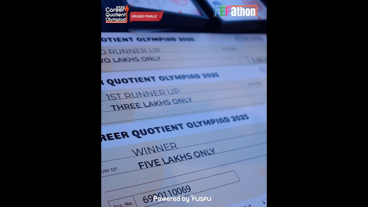 Glimpses of FEFathon 2025, Grand Finale of Career Quotient Olympiad.