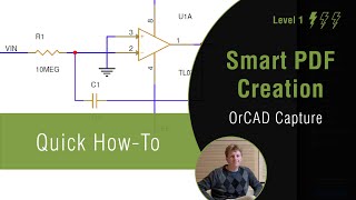 How to Configure and Export a Smart PDF in OrCAD Capture