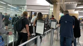 Security to Gate 37 at San Diego International Airport (Sep 24, 2021)