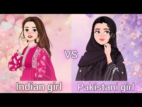 🇮🇳 Indian girl V/S 🇵🇰 Pakistani girl #aestheticfashionhub