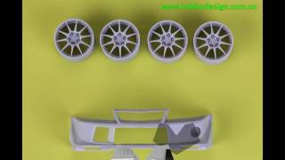 124 Mitsubishi Evo 6 5 Detail Up Set For T Resinpedecals Hd03 0322