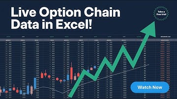 Tick by tick option chain data in excel| Take a 7 days free trial.