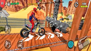 Trial Mania : Bike Games - Motorcros Impossible Mega Ramp Deadly Race - ios Android Gameplay #94 screenshot 3