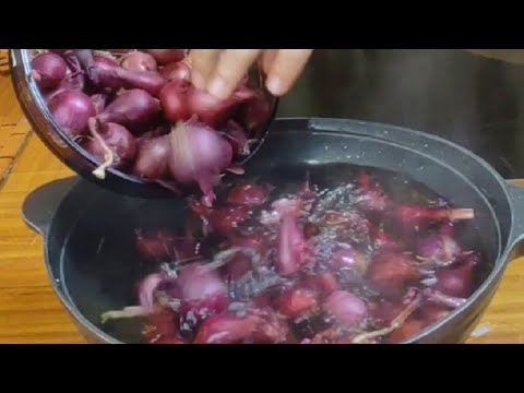 سلقت البصل الاحمر وانبهرت بالنتيجه أول مره أعمله ومش آخر مره حصري حوريه المطبخ