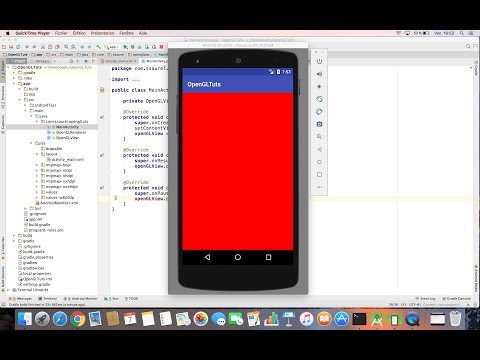 Create your first OpenGL App with Android Studio