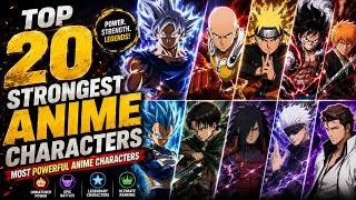 Top 20 Strongest Anime Characters 🔥⚔️ | Most Powerful Anime Characters