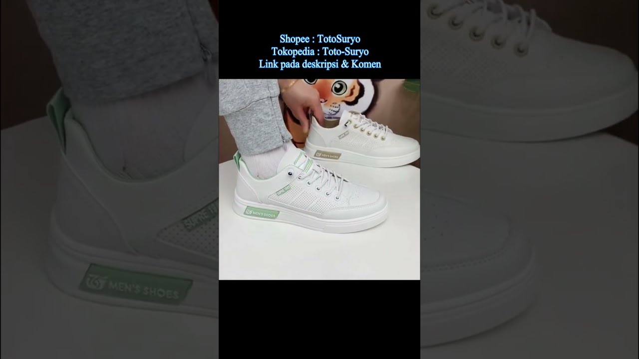 Sepatu Putih Pria Original Leedoo MC418 White | TotoSuryo x Leedoo Footwear 