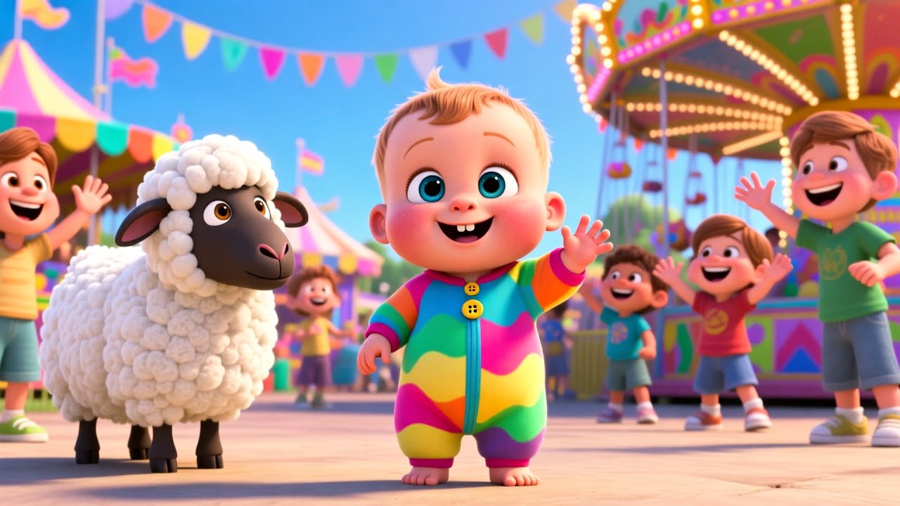 Sheep Wool Baby Fun 🐑🧶 | Learn Animals, Colors & Numbers | Fun Preschool Video