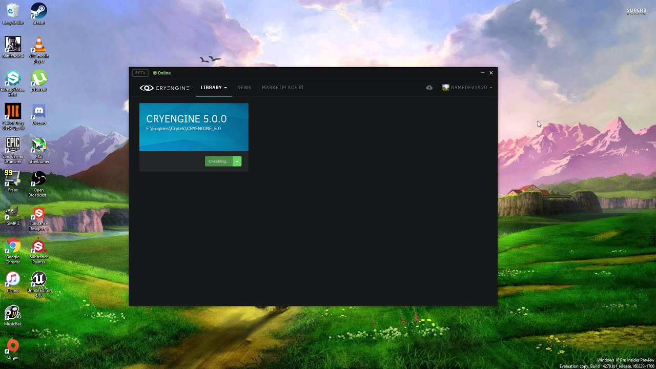 How to repair Cryengine V using launcher - YouTube