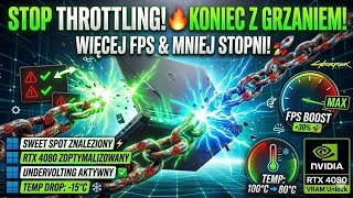 RTX 4080 Laptop UNDERVOLTING 🚀 Mniej Stopni i MAX FPS (MSI Vector HX)