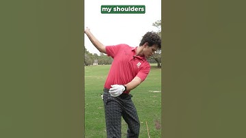 Your shoulders control the downswing NOT YOUR HIPS!!! (it