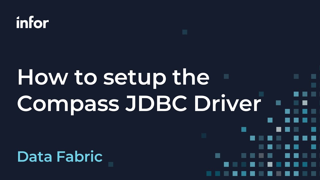 Setting up the Compass JDBC Driver to query the Data Lake - YouTube