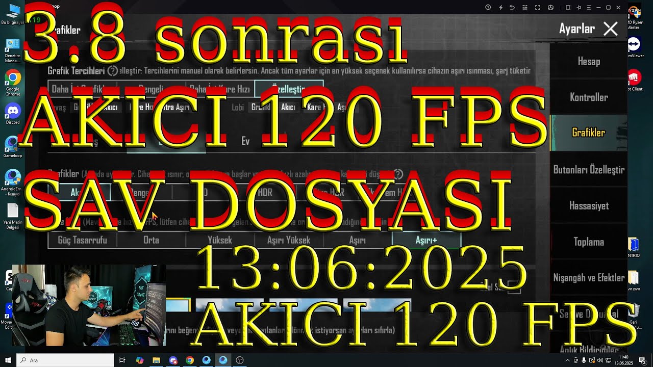 3.8 GÜNCEL AKICI 120 FPS YAPIMI-PUBG MOBİLE