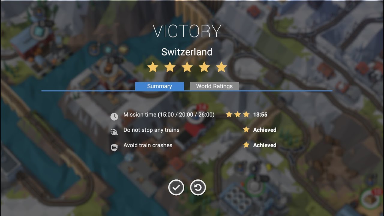 Train Valley 2 Switzerland, 5 stars, Level 29 (updated)