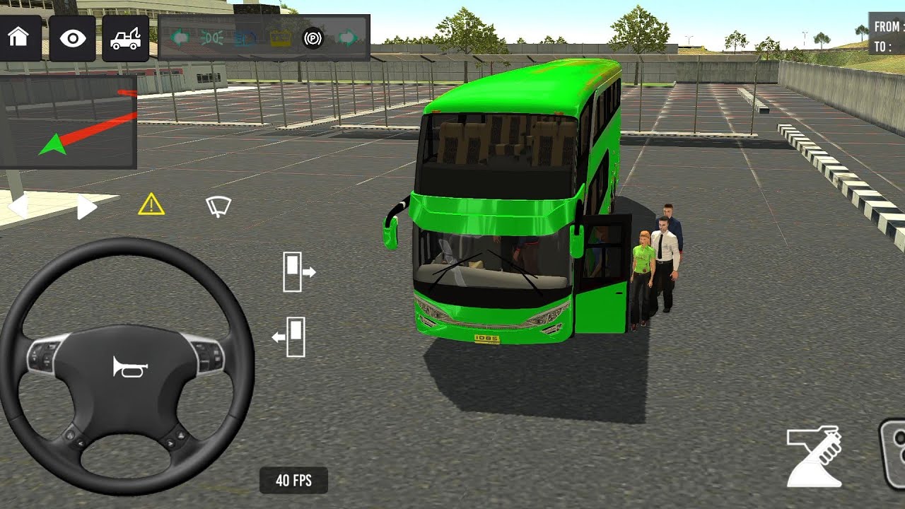 Euro Bus Driving Game 2024 Indonesia Bus Simulator Public Transportation Android Gameplay 852
