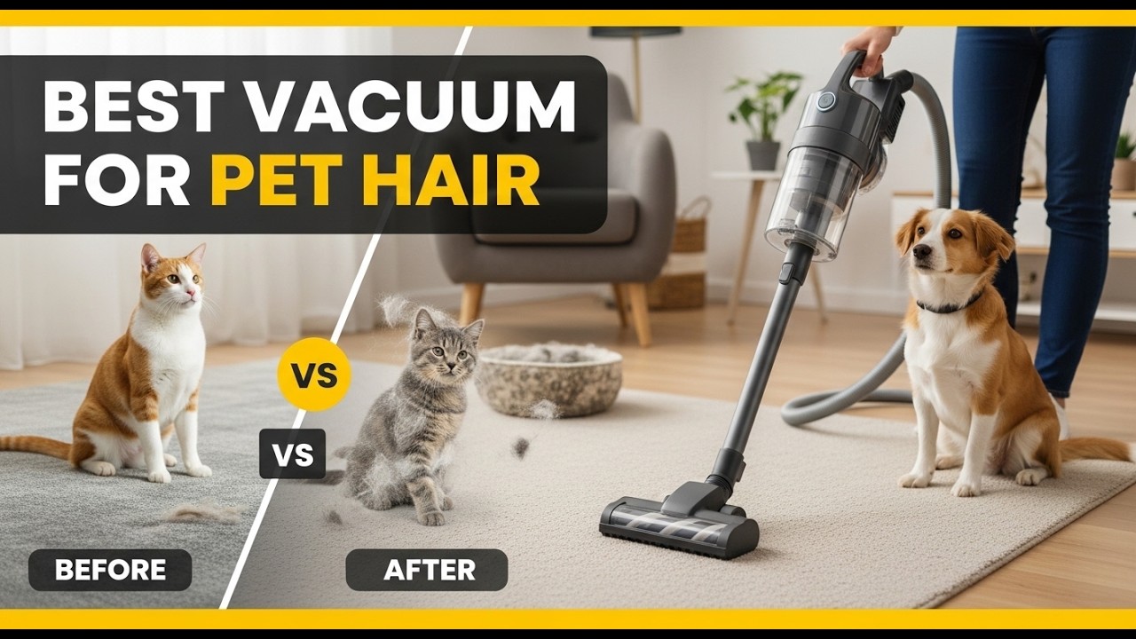 ✅ TOP 5 Best Vacuum Cleaner for Pet Hair in 2026