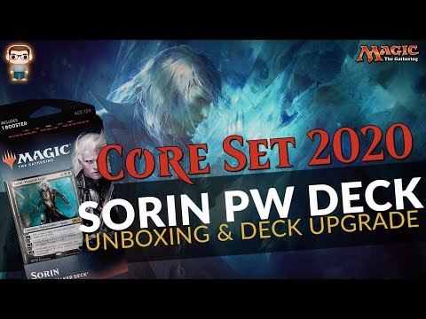 Core Set 2020 Sorin Planeswalker Deck Unboxing & Deck Upgrade - MTG