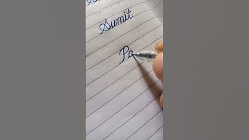 How to write"Payal" in cursive hand writing||English writing practice
