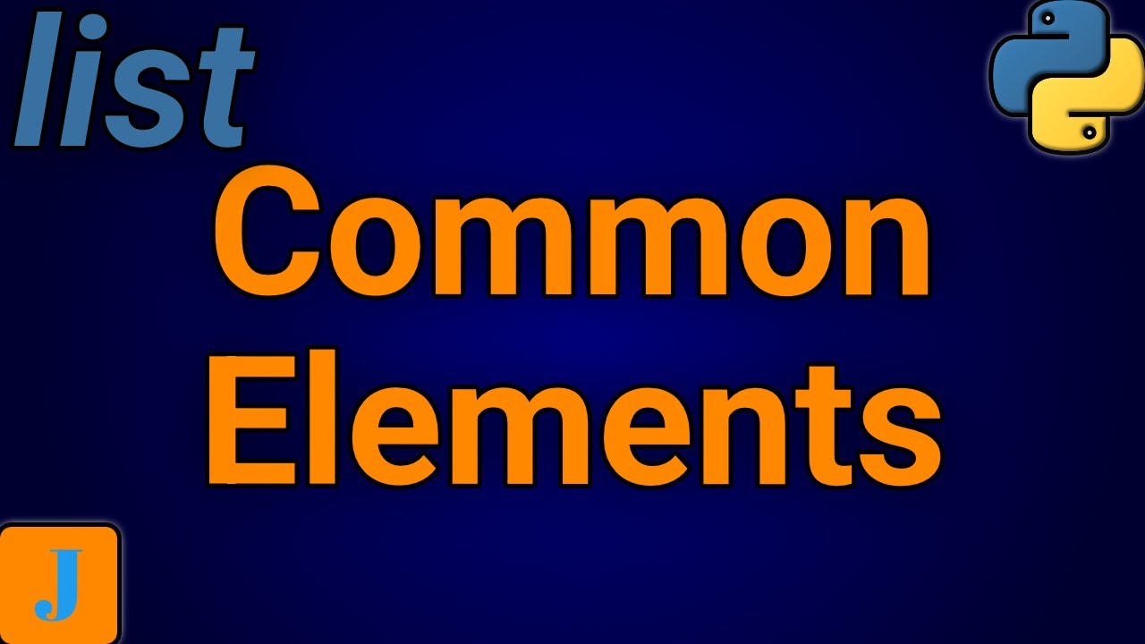 Найти общие элементы между двумя списками в Python