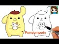 How to Draw Pompompurin Easy | Sanrio