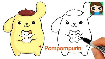 How to Draw Pompompurin Easy | Sanrio