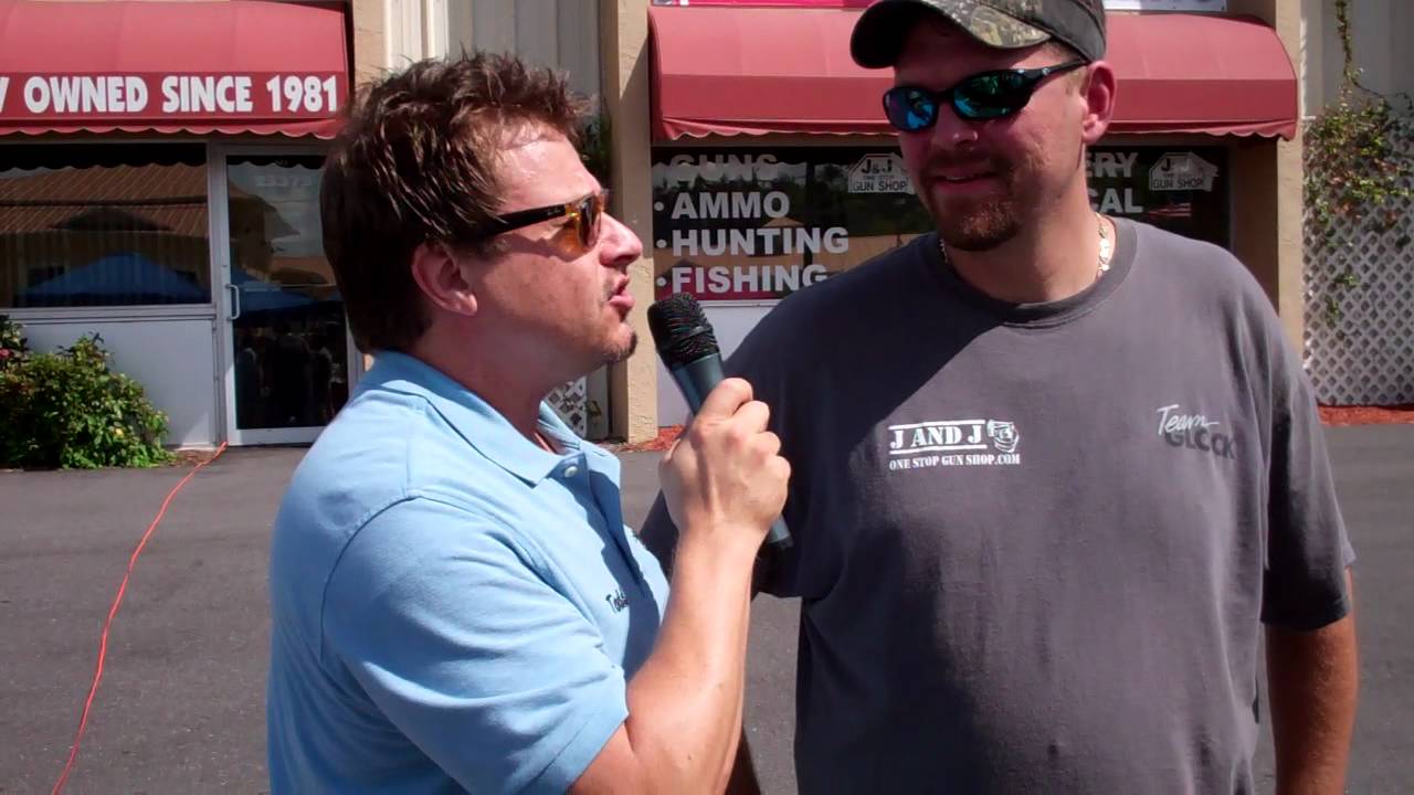 Interview with the owners of J and J One Stop Gun Shop at Live Broadcast