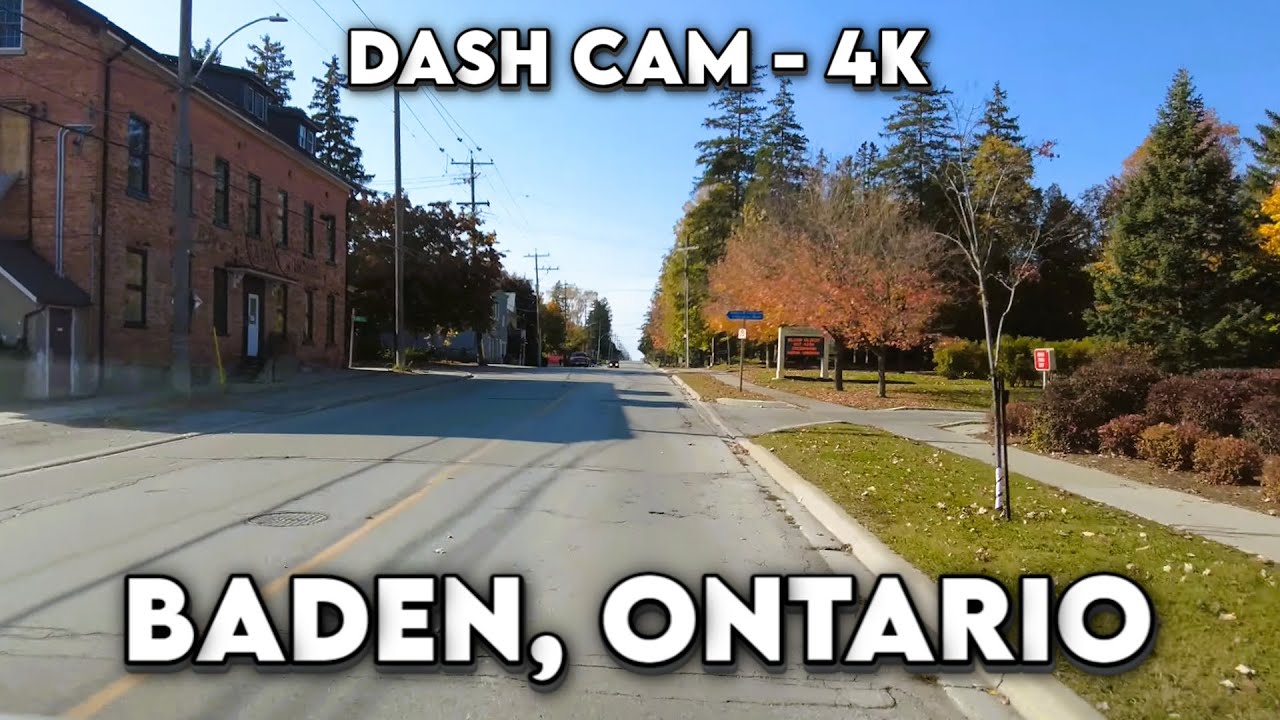 Breathtaking Baden, Ontario: A 4K Drive Through Nature's Canvas 🚗🌳