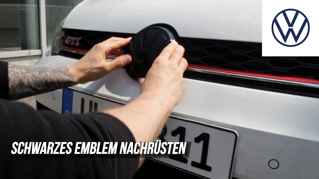 VW GOLF 7 GTI - schwarzes Emblem nachrüsten 