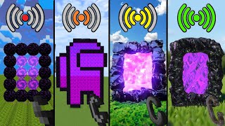 Testing Different Wi-Fi On A Nether Portal In Minecraft