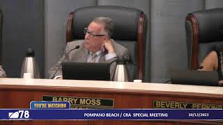 POMPANO BEACH / CRA  Joint Special Meeting  10-12-2023