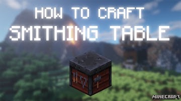 Minecraft: How To Craft a SMITHING TABLE?
