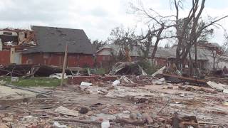 After 4 Hours of Cleaning Up Debris in one small area of Moore, Oklahoma