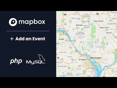 Add an event to a map using Mapbox and PHP